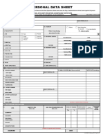 Personal Data Sheet (Page 1)