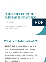 The Concept of Rehabilitation