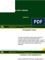 Lesson 13 in Arts: Cinema: Grade 10