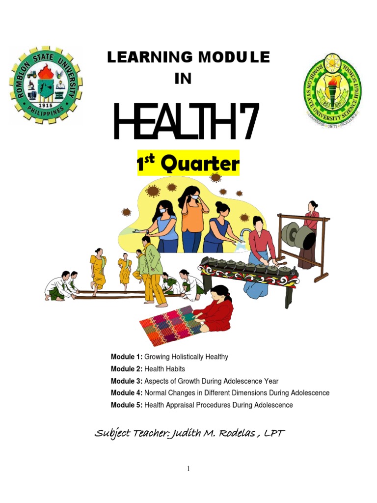 Health - Module | PDF | Menstruation | Adolescence