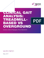 Clinical Gait Analysis: Treadmill-Based Vs Overground: White Paper