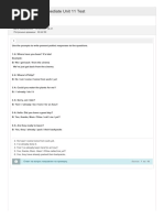 SpeakOut Pre-Intermediate Unit 11 Test - 104447112