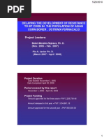 Download Delaying the development of resistance to Bt corn in the population of Asian Corn Borer Ostrinia furnacalis by UPLB Office of the Vice Chancellor for Research and Extension SN53321850 doc pdf