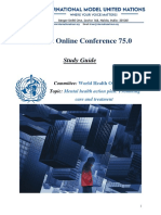 Study Guide - WHO - International MUN Online Conference 75.0