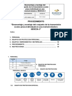 PETS-GD825A-3-007 Desmontaje y Montaje Del Conjunto de La Transmisión (Como Pieza Individual)