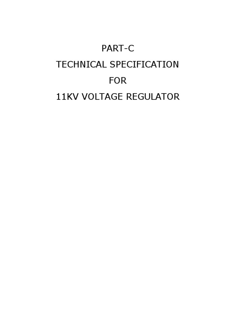 11kv Voltage Regulator | PDF | Transformer | Insulator (Electricity)