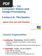 Modern C ++ For Computer Vision and Image Processing Lecture 0: The Basics