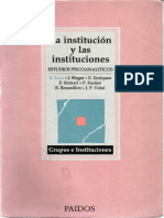 Kaes R - La Institucion Y Las Instituciones