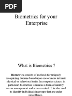 Biometrics For Your Enterprise