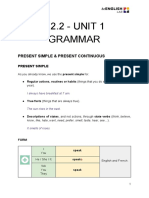 B2.2 - UNIT 1 Grammar: Present