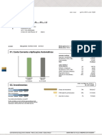 Extrato mensal conta corrente com investimentos