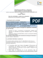 Guia de Actividades y Rubrica de Evaluacion - Fase 2 - Mecanismos de Participación Ciudadana