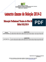 IFMT Edital 032/2014 provas Português e Matemática