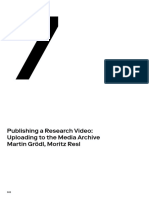 Publishing A Research Video: Uploading To The Media Archive Martin Grödl, Moritz Resl