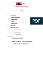 Esquema de Texto Argumentativo