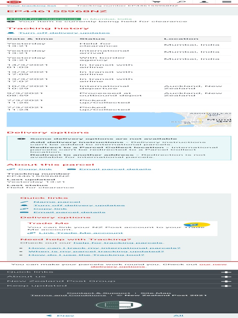 Tracking New Zealand Post | PDF | Computing