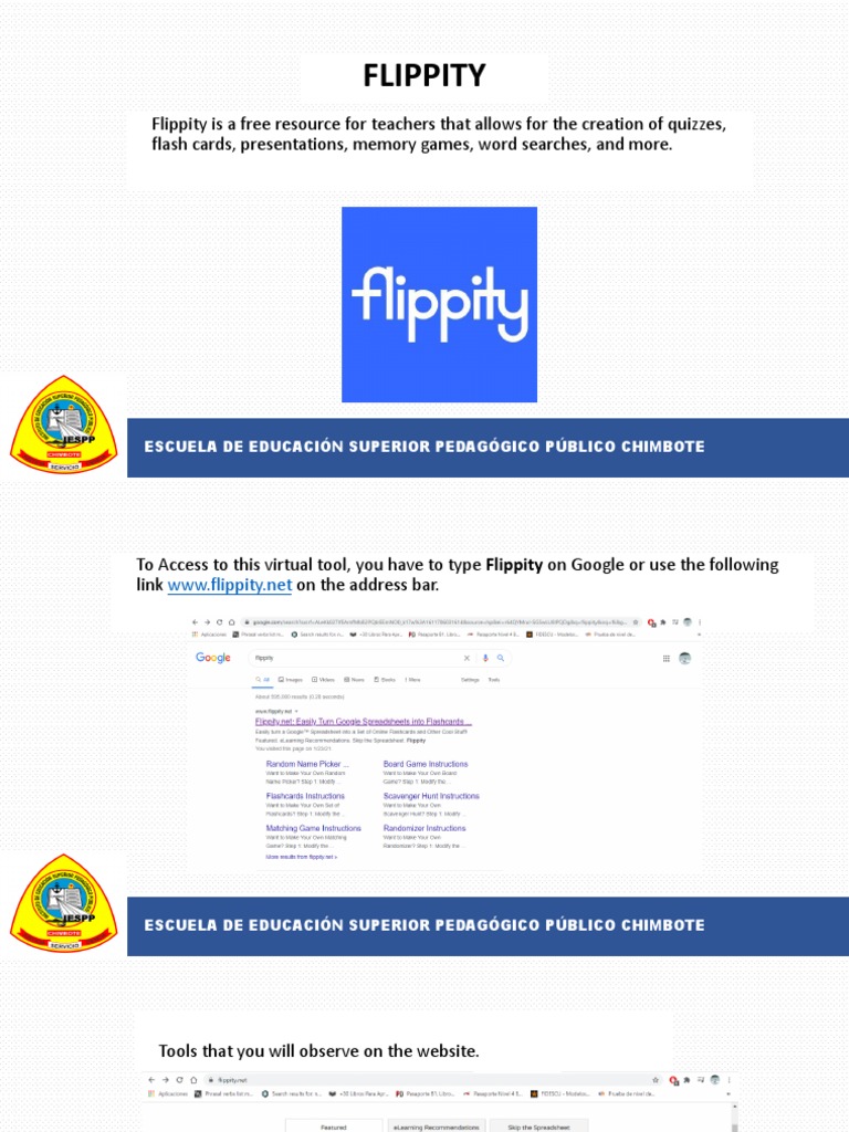 Flippity: Free Teaching Tools Guide | PDF | Computers