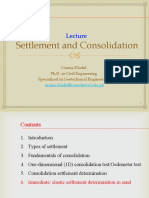 Settlement and Consolidation Lecture