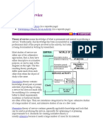 Theory of Service: Theories of Production Developing A Theory For An Activity