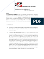 Resolucion N°095 2021 Recurso de Apelacion Nulidad Ticapampa Recuay CED Ancash