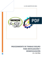 Ccl-Sgi-F038 Procedimiento de Trabajo Seguro para Movilización y Desmovilización