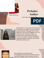 Preludes: Author: Here Is Where You Know Everything About The Author Daryll Dalego