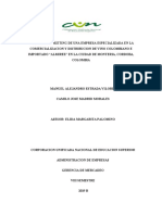 PLAN DE MARKETING DE UNA EMPRESA ESPECIALIZADA EN LA COMERCIALIZACION Y DISTRIBUCION DE VINO COLOMBIANO E IMPORTADO