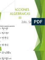 FRACCIONES ALGEBRAICAS III