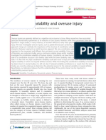 Coordinative Variability and Overuse Injury: Review Open Access