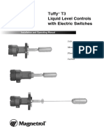 Uffy Liquid Level Controls With Electric Switches: Installation and Operating Manual