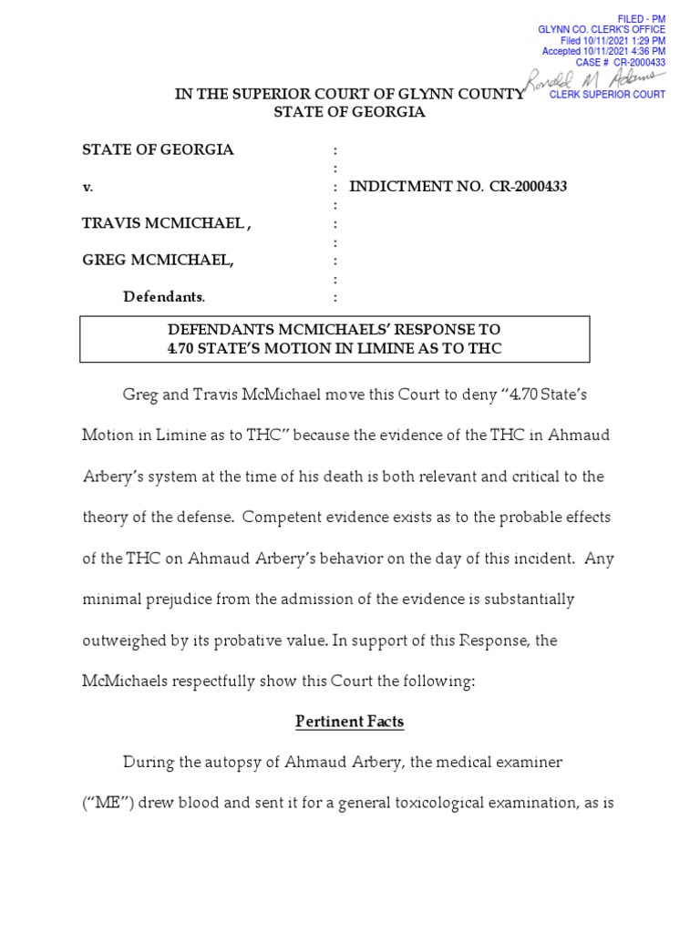 Defs Response To 4.70 States Motion in Limine As To THC PDF