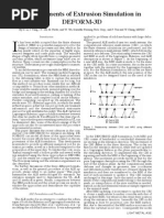 Advancements of Extrusion Simulation in DEFORM-3D