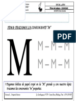 Ficha de comunicación 4ta semana del mes de septiembre - tema- TRAZAMOS CONSONANTE “M”jueves - 4 años.