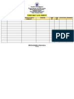 Visitors' Log Sheet: Department of Education