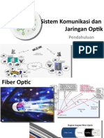 SIstem Komunikasi Dan Jaringan Optik Pendahuluan