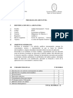 PROGRAMA ANALISIS INSTRUMENTAL I-Lic-Qca 1 Teoria