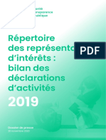 Dossier de Presse Bilan2019