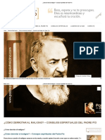 ¿Cómo Derrotar Al Maligno - Consejos Espirituales Del Padre Pío