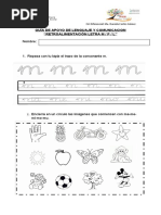 Actividad Refuerzo - Letra M - L - P | PDF