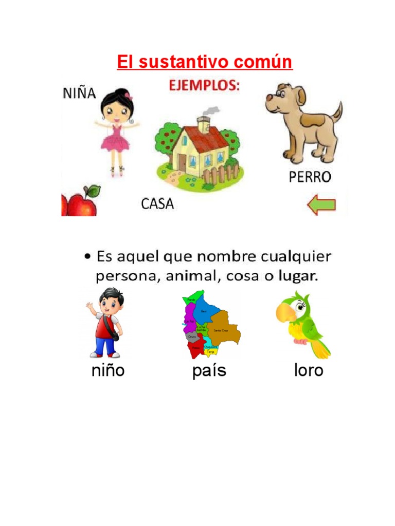 El Sustantivo Común | PDF