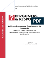 Guia ANVISA sobre aditivos alimentares e coadjuvantes