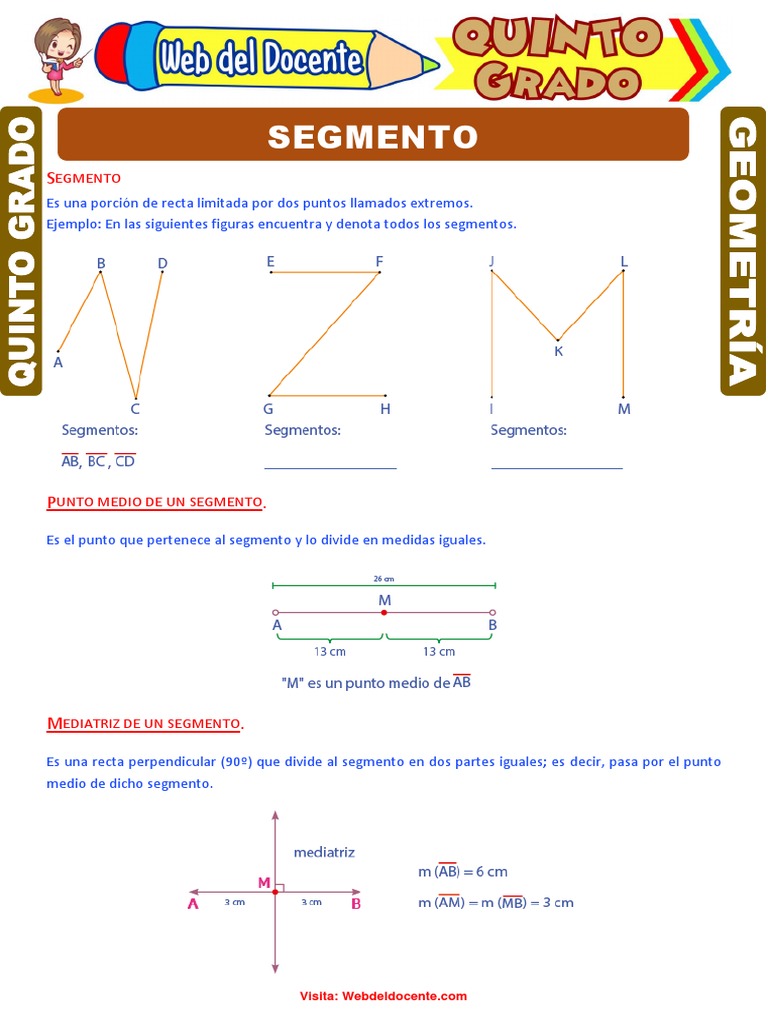Hojas De Trabajo De Segmentos De Línea De Cuarto Grado 930255