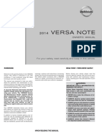 2014 Versa Note Owner Manual
