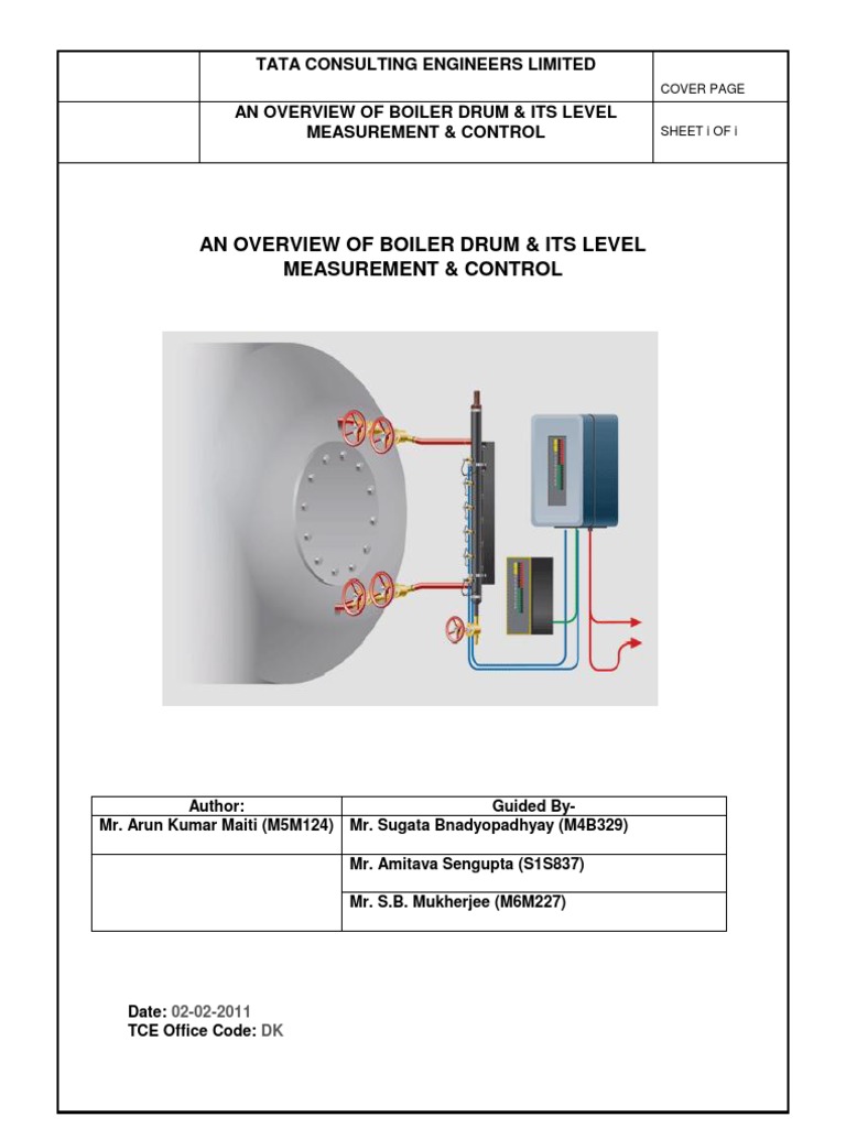 Overview of Boiler Drum Level Measurement PDF Boiler Steam