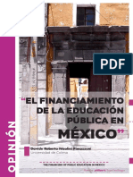 6. El financiamiento de la educación pública en México