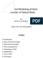 Study and Modeling of Heat Transfer of Helical Body: by Sachin D. Ambedkar