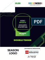 WRO 2022 RoboSports Double Tennis General Rules