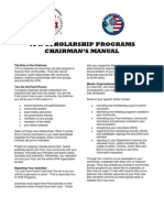 VFW Scholarship Programs Chairman'S Manual: The Role of The Chairman