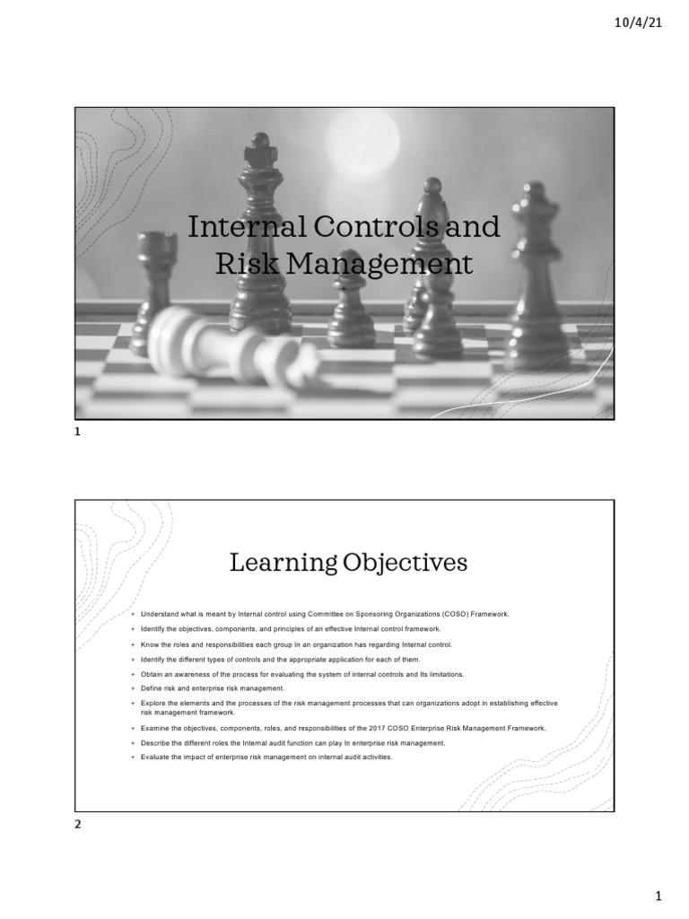 Internal Controls & Risk Management Overview | PDF | Internal Control ...