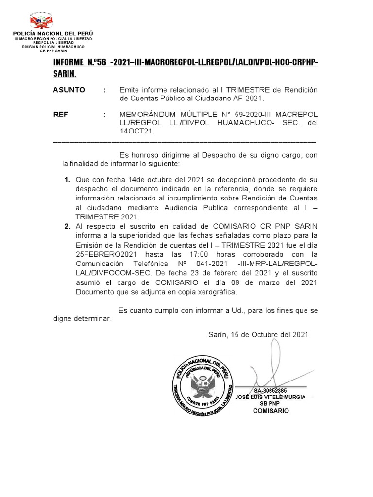 Informe de Rendicion de Cuentas PDF